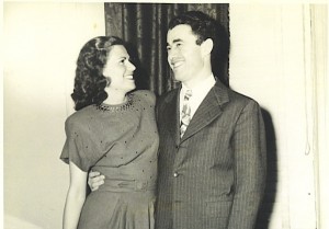 Grandma Esther & Grandpa Al, about 2 years after her liberation from Auschwitz.